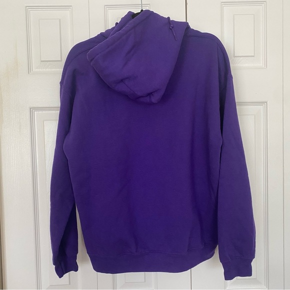 Foot Locker Women’s Medium Anime Image Purple Hoodie Sweatshirt Girl Eye - Picture 2 of 6